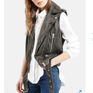 TOP SHOP LEATHER VEST